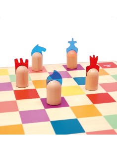 Juego de Ajedrez, Damas y Backgammon Madera Svoora 2