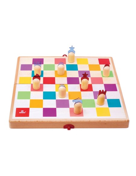 Juego de Ajedrez, Damas y Backgammon Madera Svoora