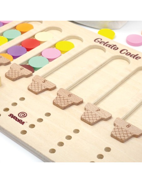Juego de Conos de Helado Madera Svoora