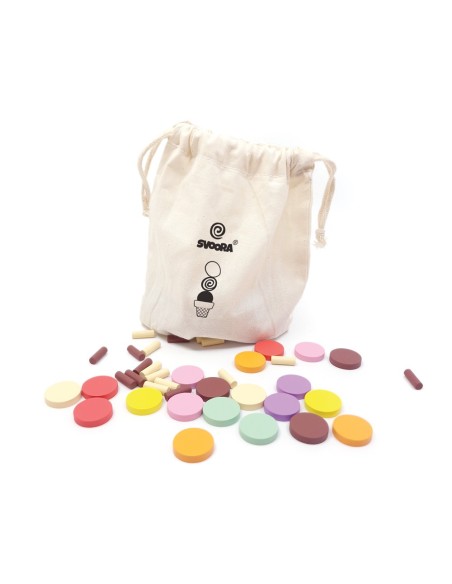 Juego de Conos de Helado Madera Svoora