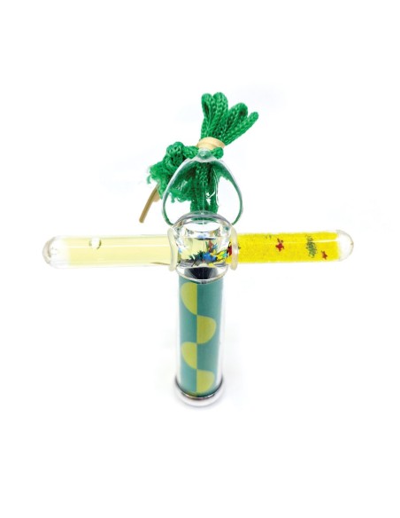 Mini Caleidoscopio Barra Liquida Verde 10 cm