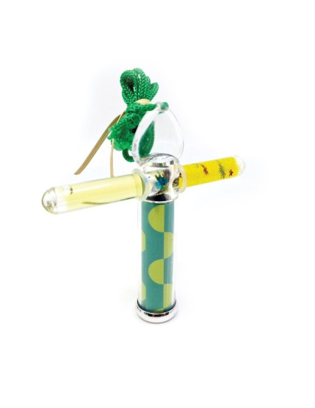 Mini Caleidoscopio Barra Liquida Verde 10 cm