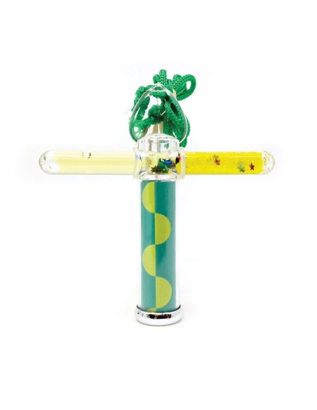 Mini Caleidoscopio Barra Liquida Verde 10 cm
