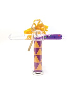 Mini Caleidoscopio Barra Liquida Morado 10 cm