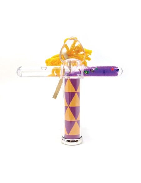 Mini Caleidoscopio Barra Liquida Morado 10 cm
