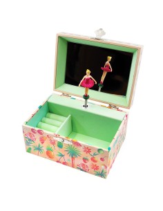 Joyero Musical Estaciones - Con Porta Anillos y Espejo Ancho - Verano 2