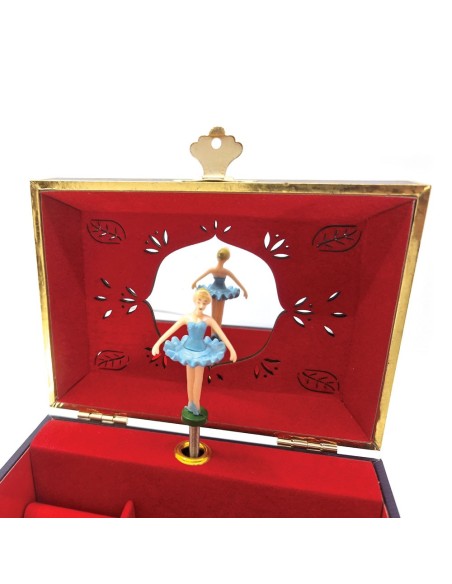 Joyero Musical Estaciones - Con Porta Anillos y Espejo Ancho - Vespera