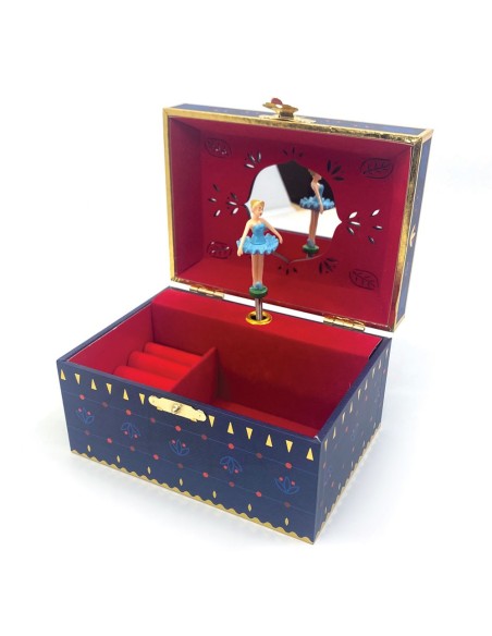 Joyero Musical Estaciones - Con Porta Anillos y Espejo Ancho - Vespera