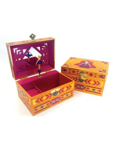 Joyero Musical Estaciones - Con Porta Anillos y Espejo Ancho - Aurora