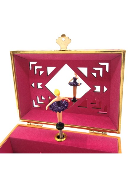 Joyero Musical Estaciones - Con Porta Anillos y Espejo Ancho - Aurora