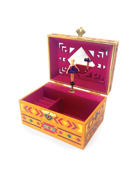 Joyero Musical Estaciones - Con Porta Anillos y Espejo Ancho - Aurora