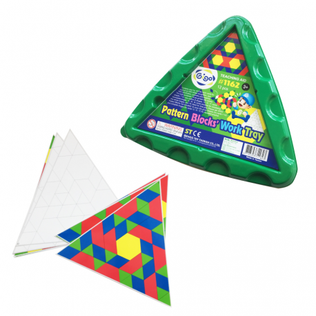 Bloques poligonales: Bandeja triangular con tarjetas