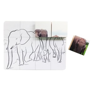 Puzle vertical Elefante
