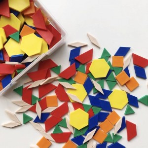 Bloques poligonales planos set 250 piezas