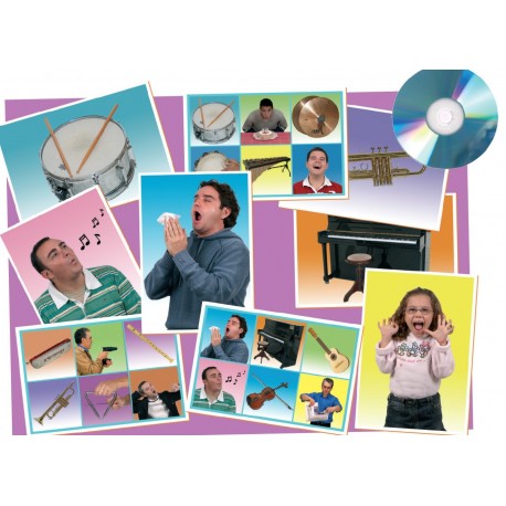Bingo 25 sonidos:   Acciones - instrumentos + CD