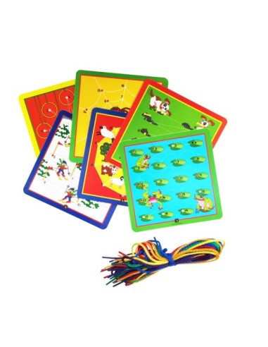 Tarjetas munericas enlazables set6 plast