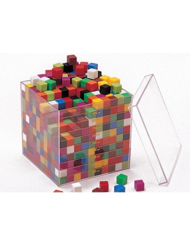 Cubo de litro 10 x 10 x 10 cms.