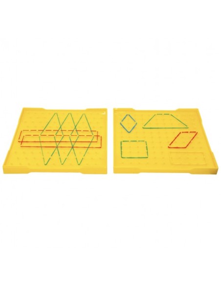 Geoplano isométrico doble de 10 x 10 set 8