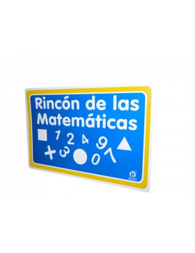 Señal Rincón de Matemáticas 30 x 20 cm