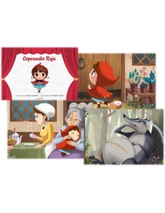 Láminas Kamishibai del cuento: Caperucita Roja /Versión Maga Villalón 2
