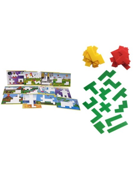 Pentominos Pack: 3 pentominos + Tarjetas de patrones set 12
