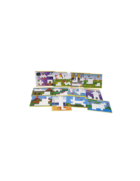 Pentominos Pack: 3 pentominos + Tarjetas de patrones set 12