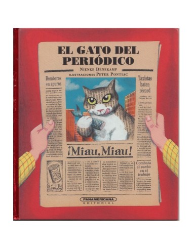 El gato del periódico