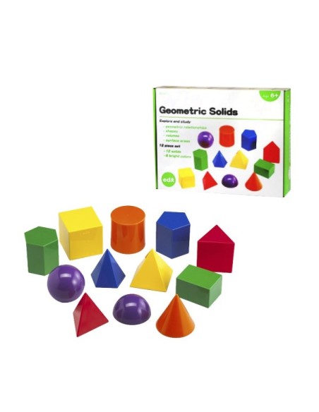 CUERPOS GEOMETRICOS DE 6 COLORES SET 12
