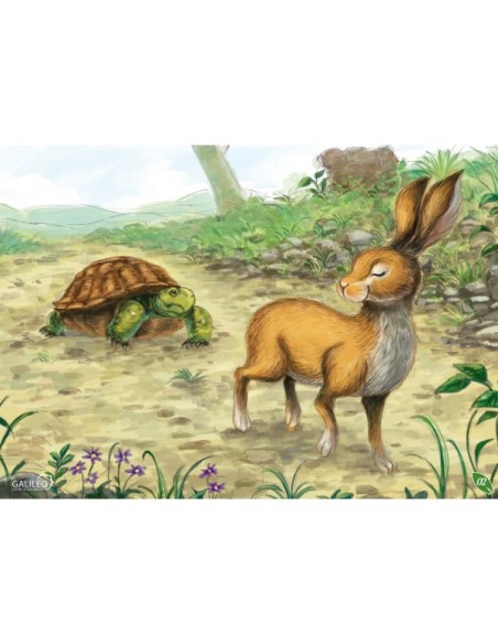 Kamishibai laminas del cuento: La Liebre y la Tortuga