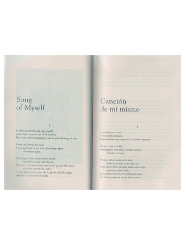 Canción de mi mismo - Edición bilingüe