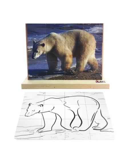 Puzle vertical Oso Polar