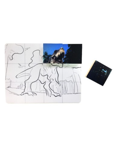 Puzle vertical Dinosaurio